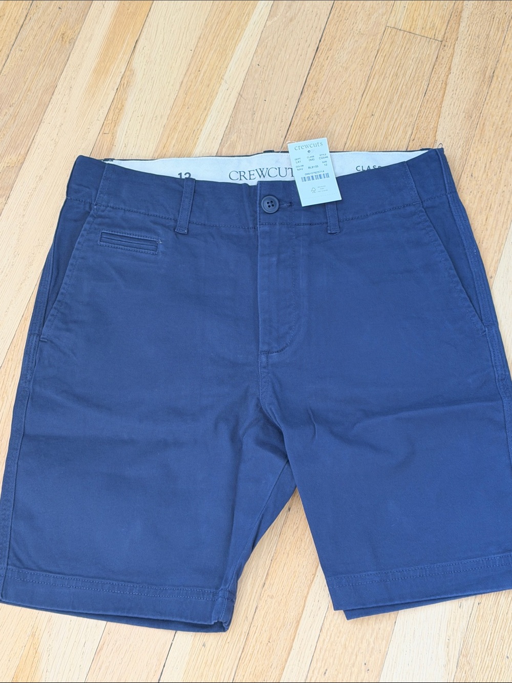 Crewcuts Uniform Navy Flat-Front Chino Shorts sz 12